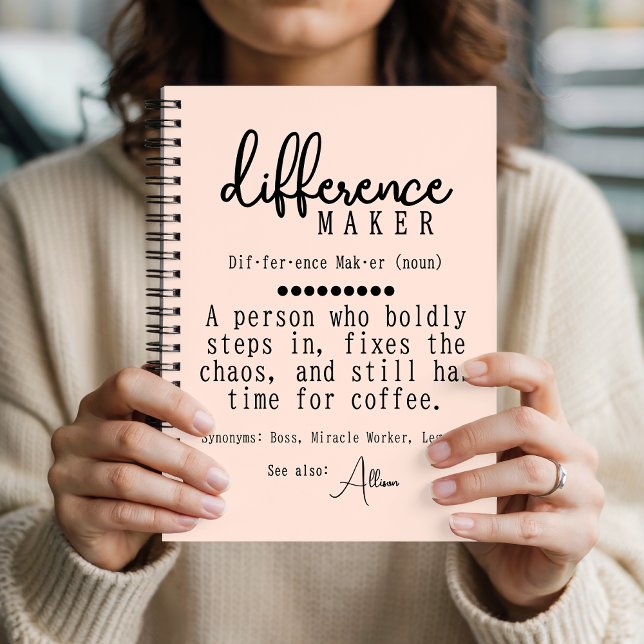 Diario de Apreciación de Mentor personalizado, reg (Custom Recognition Diary for Nurses, Teachers, and Team Leaders)