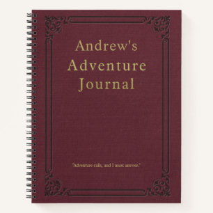 Diario de aventuras de época personalizado