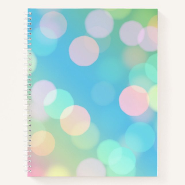 Diario de bala Aqua Bokeh / bloc de notas en línea (Anverso)