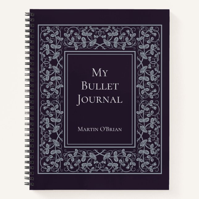 Diario de bala elegante y personalizado (Anverso)