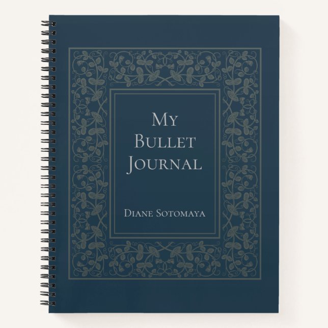 Diario de bala elegante y personalizado (Anverso)