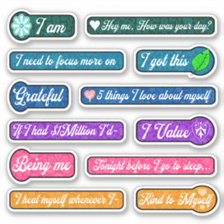 Diario de caligrafía provoca a Pegatinas