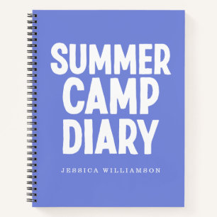 Diario de campamento de verano personalizado en Pe