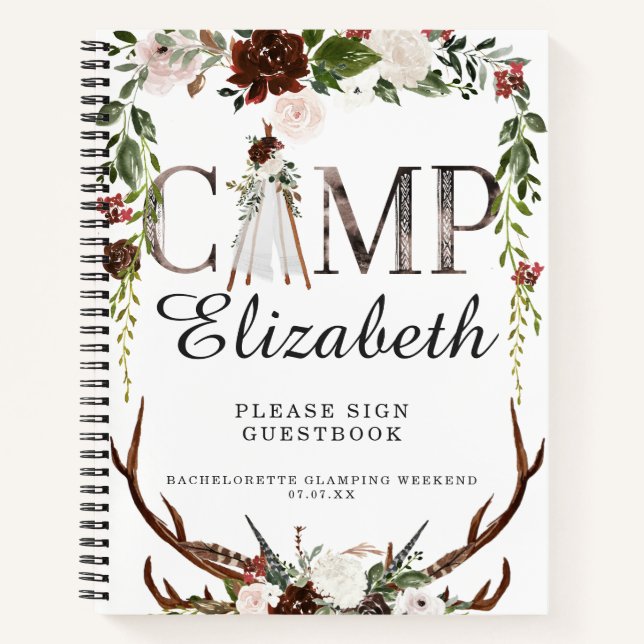 Diario de camping | Fin de semana de Bachelorette  (Anverso)