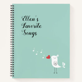 Diario de canciones favoritas de personalizable