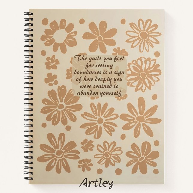 Diario De Cita De Personalizado De Sello Floral De (Subido por el creador)