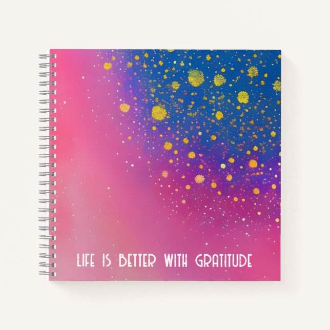 Diario de citas de gratitud artística (Anverso)