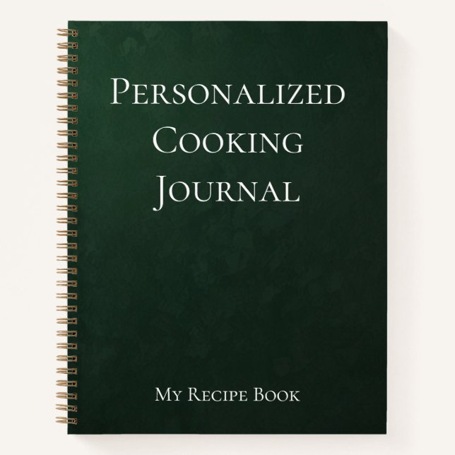 Diario de cocina personalizado (Anverso)
