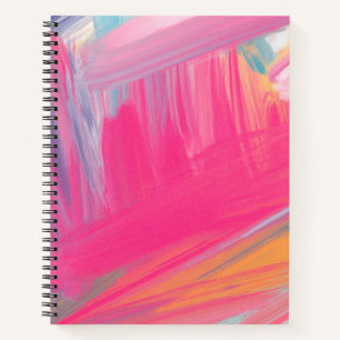 diario de cuaderno de bocetos rosa