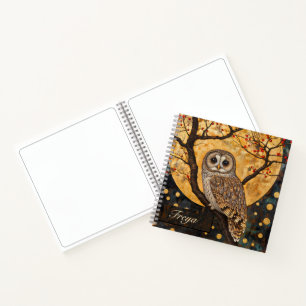 Diario de cuaderno de Klimt Owl