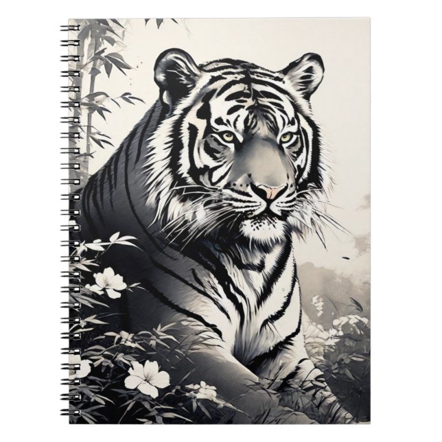 Diario de Cuaderno Vintage Tiger (Frente)
