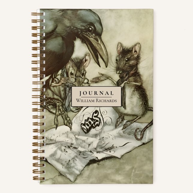 Diario de datos personalizado Arthur Rackham (Anverso)