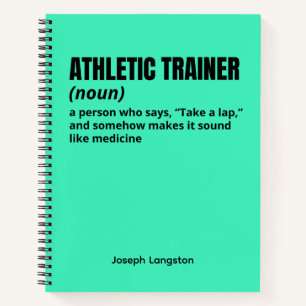 Diario de definición de entrenador atlético humorí