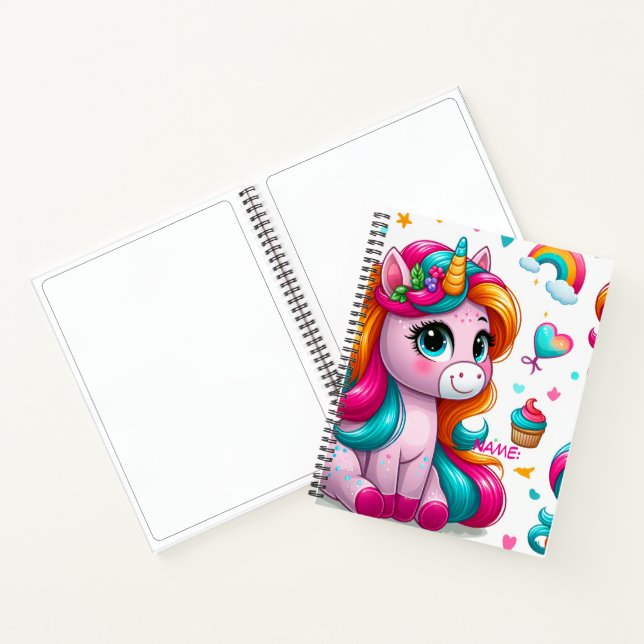 Diario de Dibujo de Unicornio Mágico (Interior)