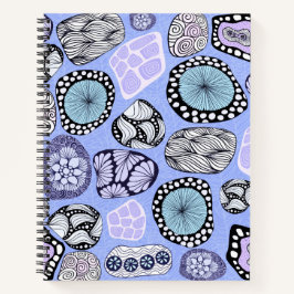 Diario de dibujo y escritura de diseño zen (púrpur