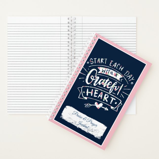 Diario de elogios y oraciones florales en el coraz (Interior)