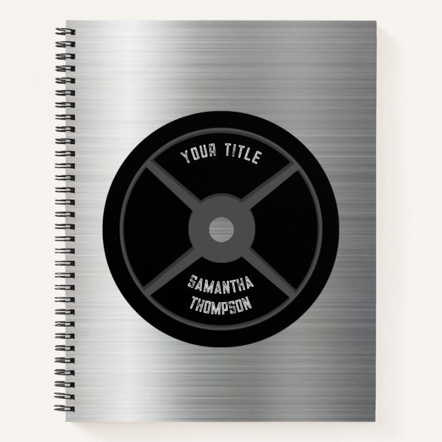 Diario de entrenamiento de peso de fitness (Anverso)