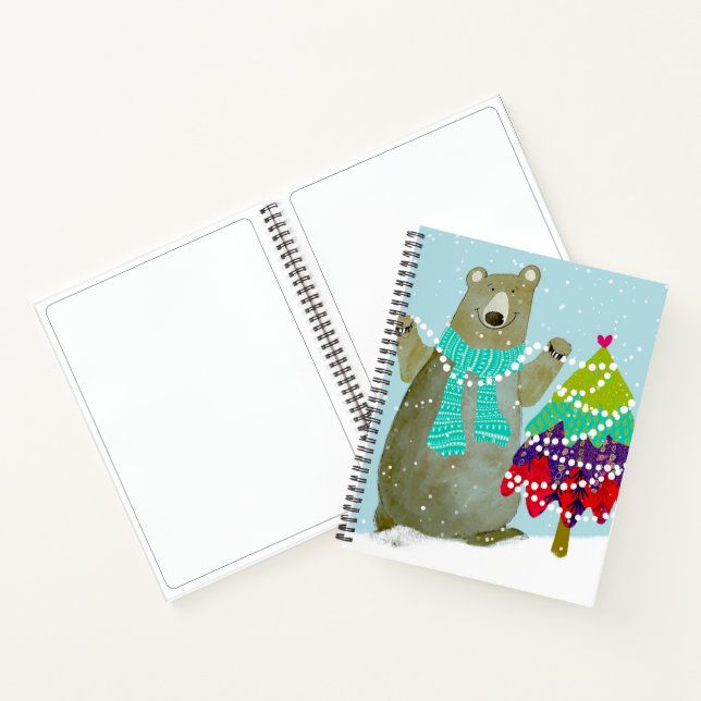 Diario de esbozo de invierno de oso y conejo (Interior)