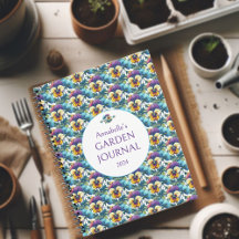 Diario de esbozo del patrón floral colorido