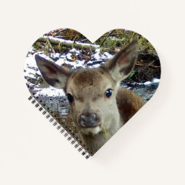 Diario de escritura de cervatillo adorable del bos