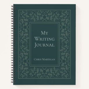 Diario de escritura elegante y personalizado para 