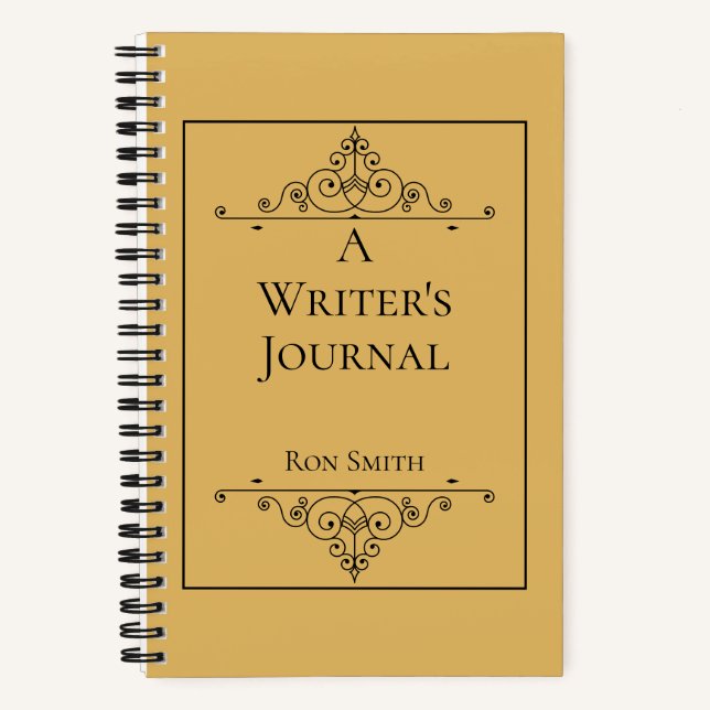 Diario de escritura elegante y personalizado para  (Anverso)