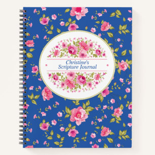 Diario de Escritura Floral Personalizado