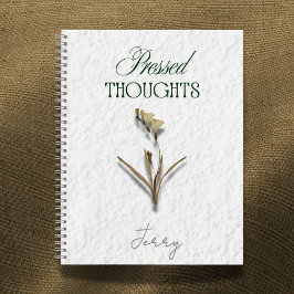 Diario de escritura Pressed Thoughts – Poetcore