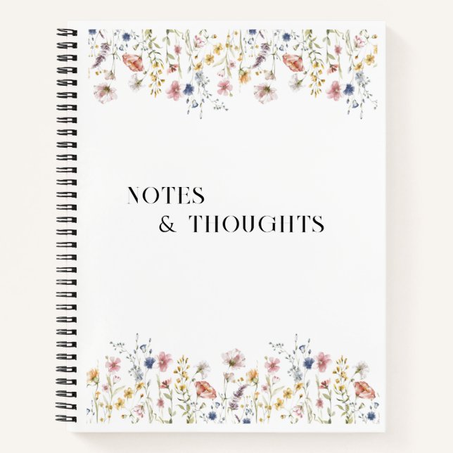 Diario de espiral de flores (Anverso)