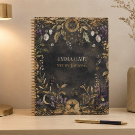 Diario de estudio de brujería botánica oscura pers