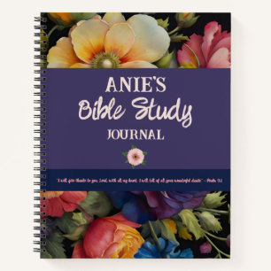 Diario de estudio de la Biblia de Personalizado fl