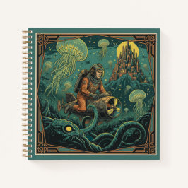 Diario de Explorador Abisal Vintage Retro-Futurist