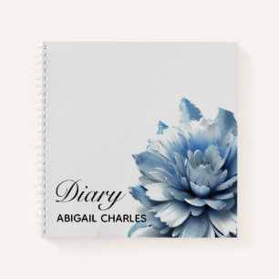 Diario de flores elegante cuaderno