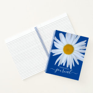Diario de fotos Daisy Bloc de notas Blue White Scr