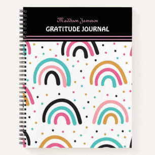 Diario de gratitud al arcoiris del Boho