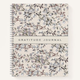 Diario de gratitud | Beige Linen Floral