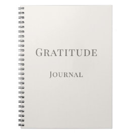 Diario de Gratitud - Cuaderno de Tipografía Minima