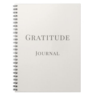 Diario de Gratitud - Cuaderno de Tipografía Minima