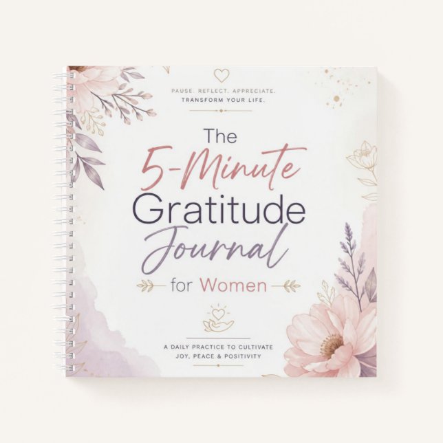 Diario de gratitud de 5 minutos (Anverso)
