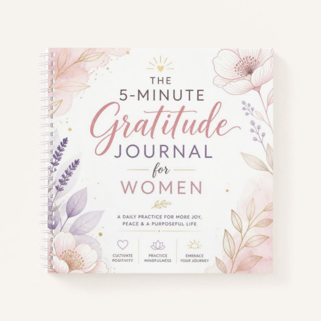 Diario de gratitud de 5 minutos (Anverso)