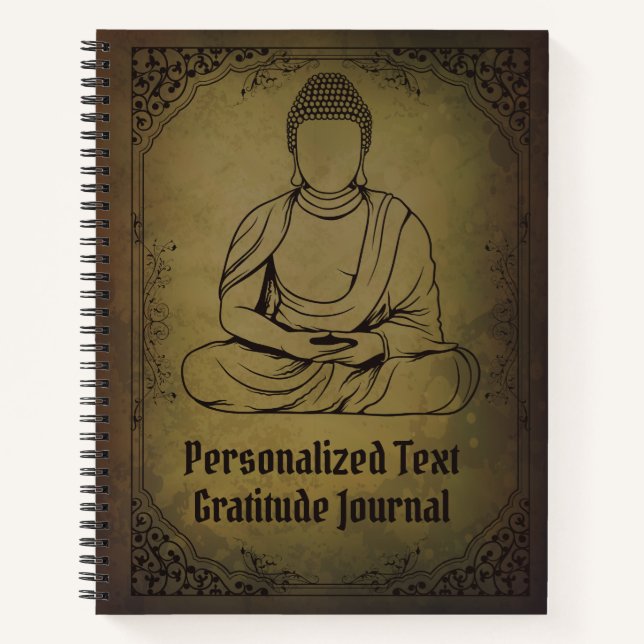 Diario de Gratitud de Buda Personalizado (Anverso)