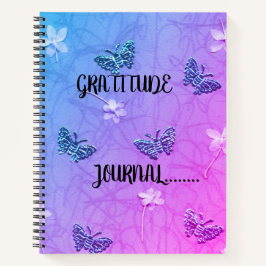 Diario de Gratitud de Flores y Mariposas