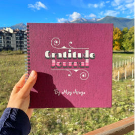 Diario de gratitud de nombre personalizado de mage