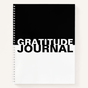 Diario de Gratitud de Tipografía Mínima en Blanco