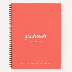 diario de gratitud del agradecimiento del melocotó