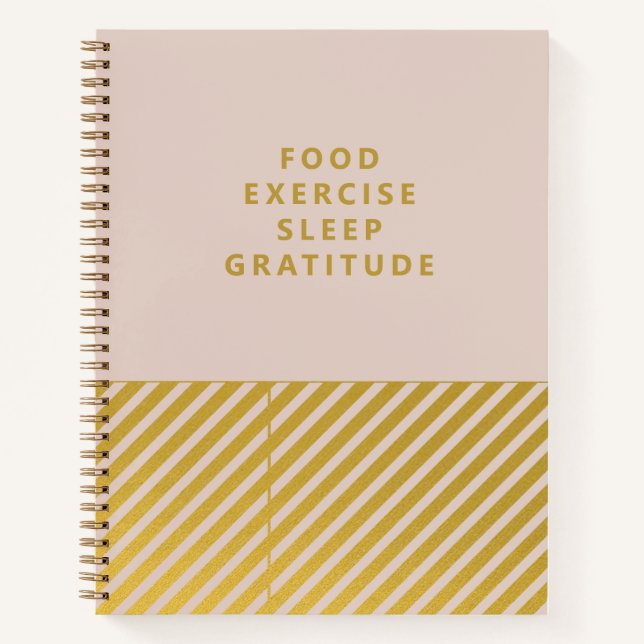 Diario de Gratitud Feminine Pink Relieve metalizad (Anverso)