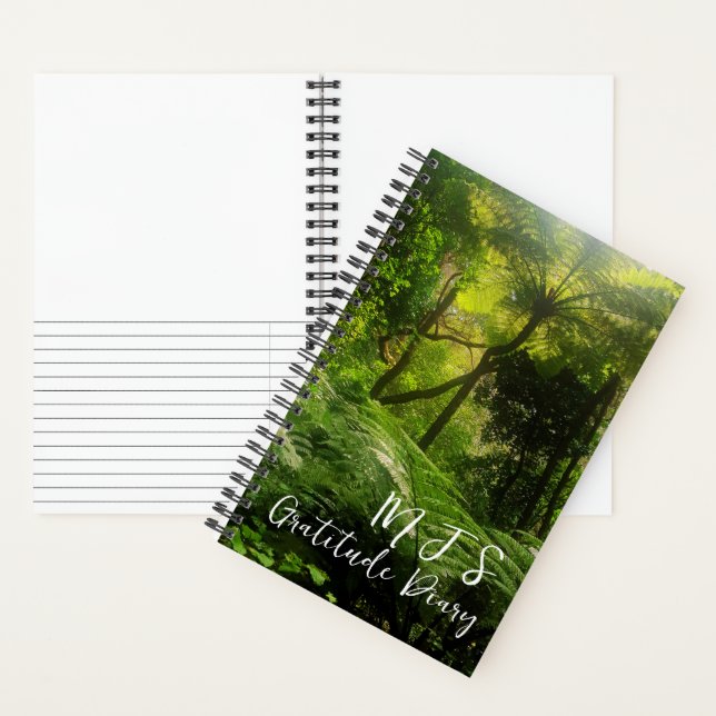 DIARIO DE GRATITUD FORESTAL TROPICAL VERDE LUSH (Interior)