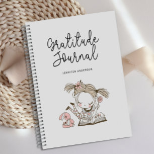 Diario de Gratitud Giratoria Rosa de Rubor persona