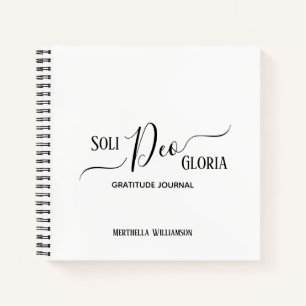 Diario de Gratitud Personalizada SOLI DEO GLORIA