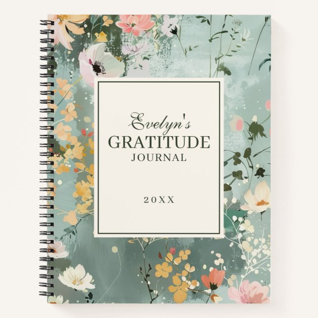 Diario de gratitud personalizado (Anverso)